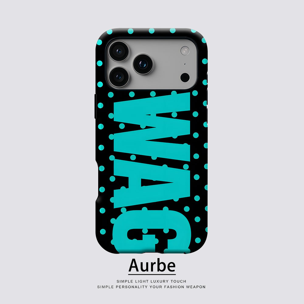 Phone Cases Typo - 네온 도트 타입 자석식 아이폰 케이스