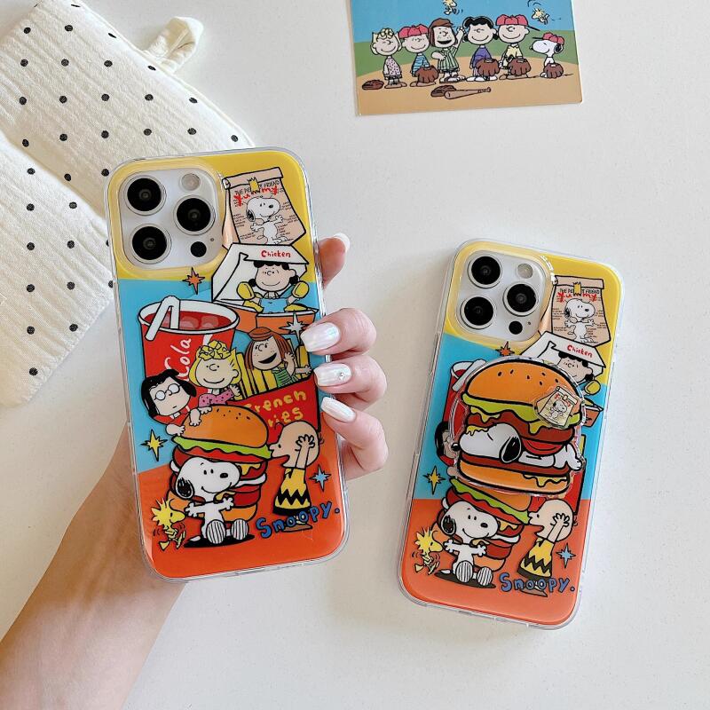 Phone Cases Wholesale - 스누피 만화 자석식 킥스탠드 폰 케이스