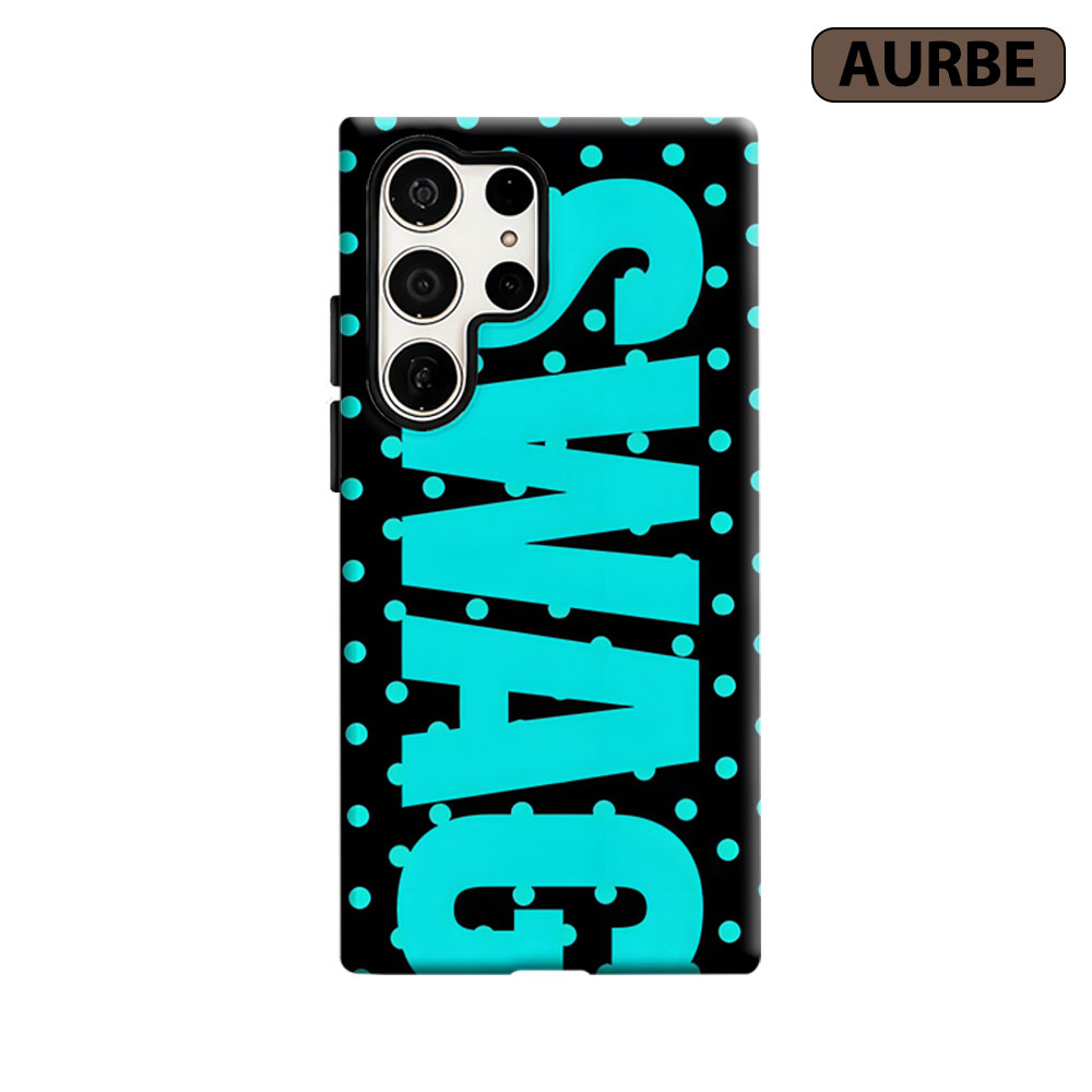 Phone Cases Typo - 네온 도트 타이포 휴대폰 케이스 삼성