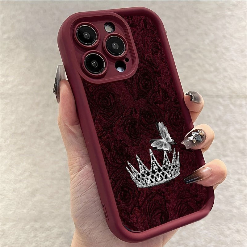 Phone Cases For Iphone 11 - 아이폰 18 프로용 빨간 장미와 은색