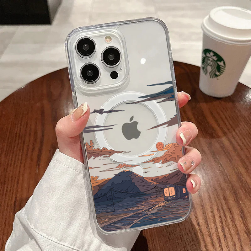 Phone Cases Xs Max - 선셋 패턴 패션 폰 케이스 아이폰