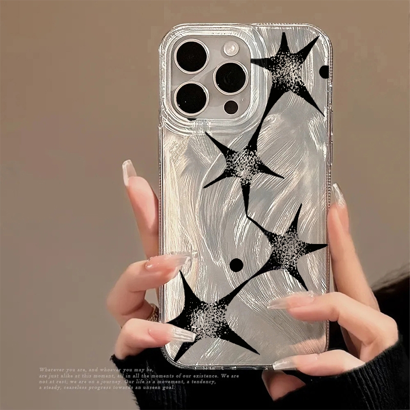 Phone Cases Xs Max - 샤이닝 스타 트렌디 패턴 폰 케이스