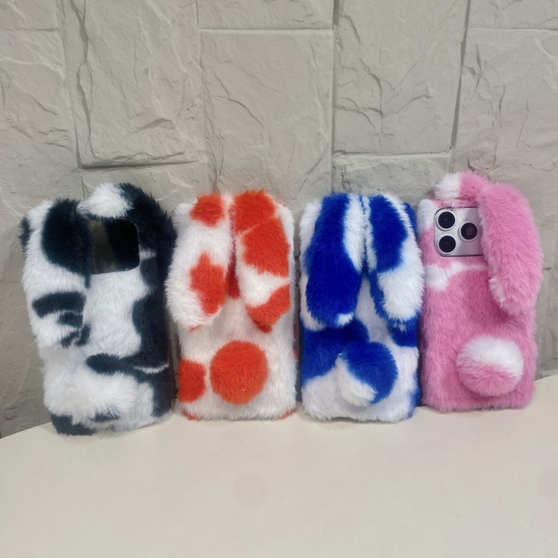 Phone Cases For Iphone 11 - 귀여운 토끼 디자인 폭신한 폰 케이스
