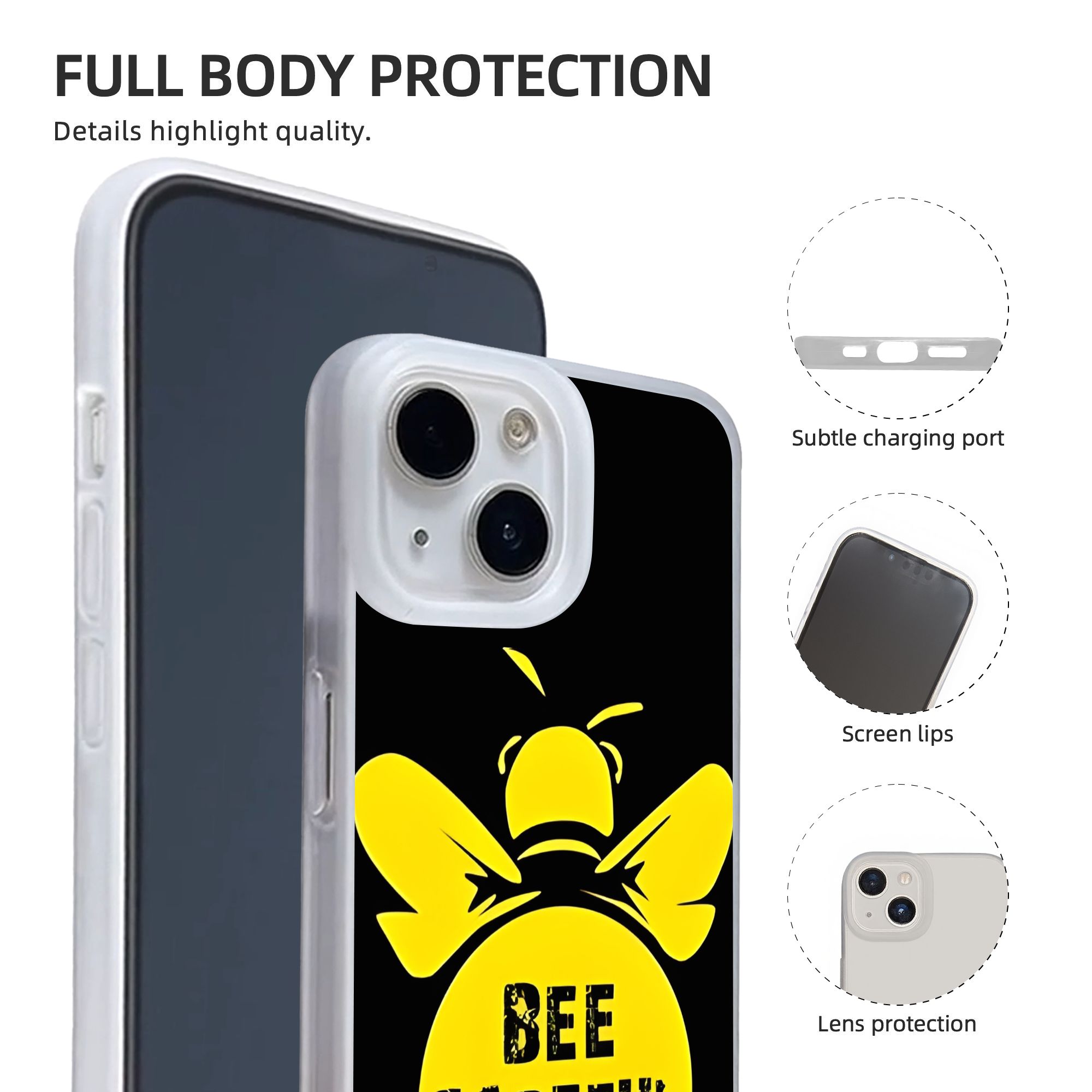 새로운 아머 범퍼 충격 방지 비 케어풀 쿨 비 타이포  - Phone Cases Typo 리뷰 및 가격