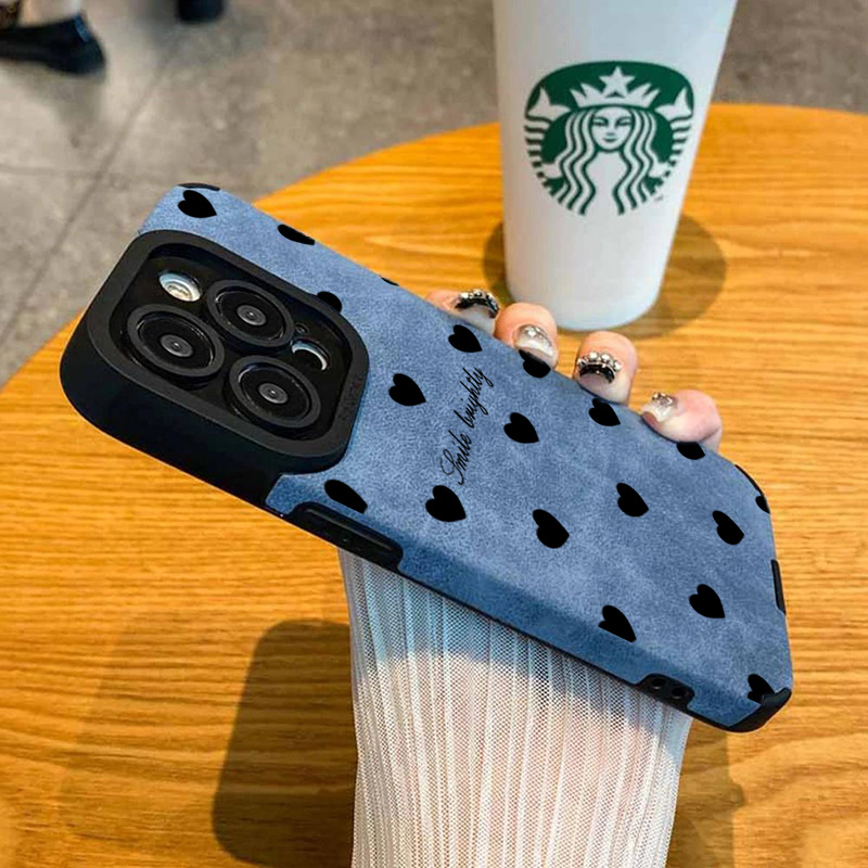 새로운 럭셔리 블랙 하트 모양 아이폰 케이스 (아이폰  - Phone Cases Like Loopy 리뷰 및 가격