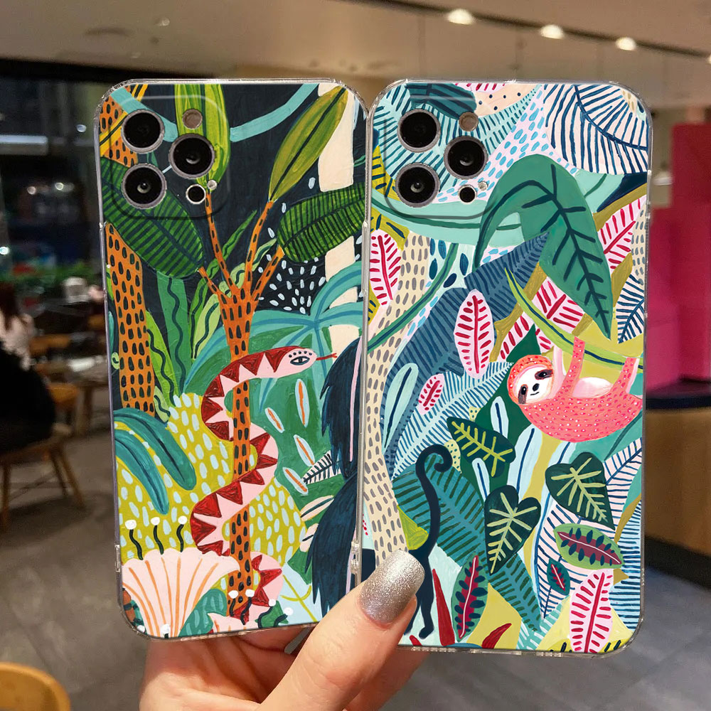 열대 정글 프린트 Leopard Sloth iPhone - Phone Cases Zebra 리뷰 및 가격