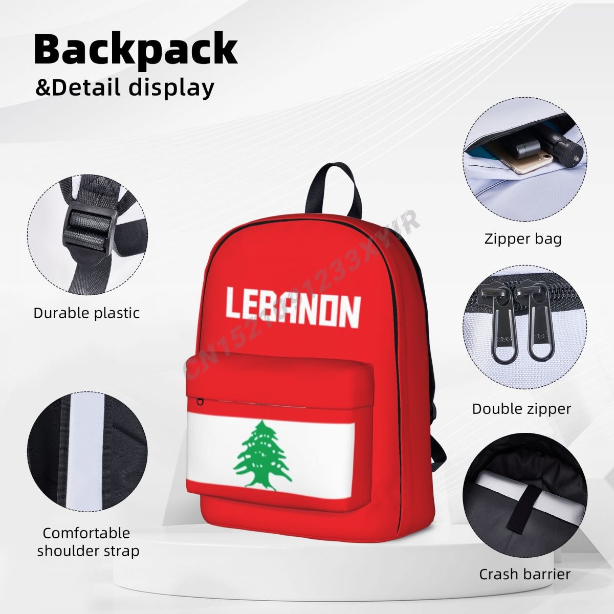 유니섹스 배낭 레바논 플래그 1 스티치 책가방, 메신저 - Phone Cases Lebanon 리뷰 및 가격