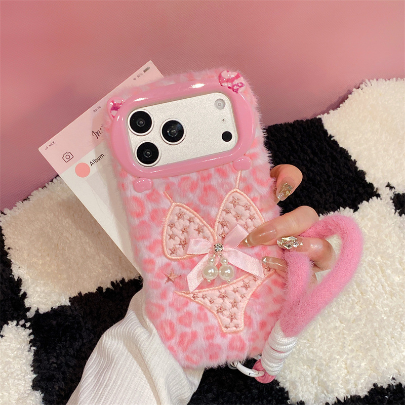 럭셔리 레오파드 프린트 비키니 패턴 플러시 폰 케이스  - Phone Cases For Iphone 11 리뷰 및 가격