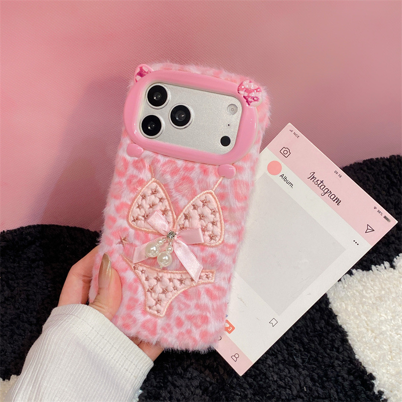 럭셔리 레오파드 프린트 비키니 패턴 플러시 폰 케이스  - Phone Cases For Iphone 11 리뷰 및 가격
