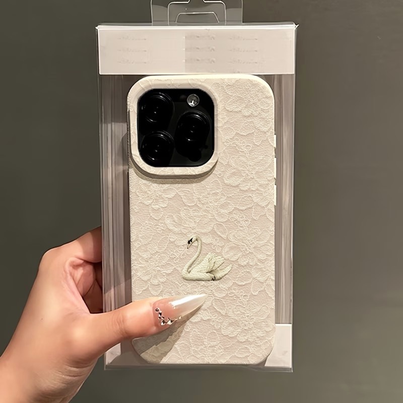 레이스 스완 패턴 리치 텍스처 폰 케이스 (아이폰 17 - Phone Cases For Iphone 11 리뷰 및 가격