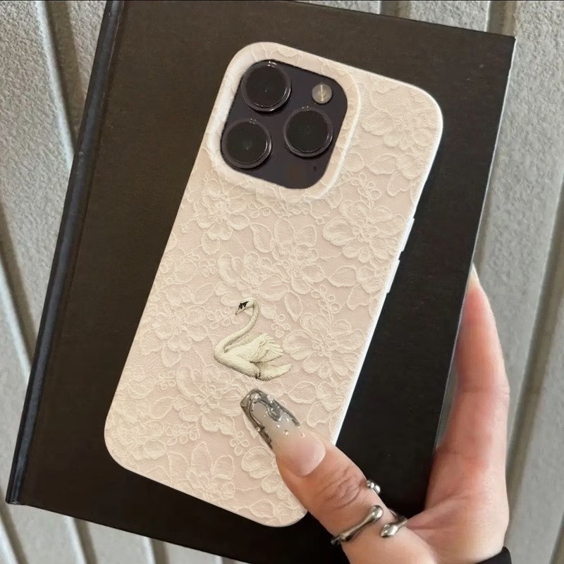레이스 스완 패턴 리치 텍스처 폰 케이스 (아이폰 17 - Phone Cases For Iphone 11 리뷰 및 가격