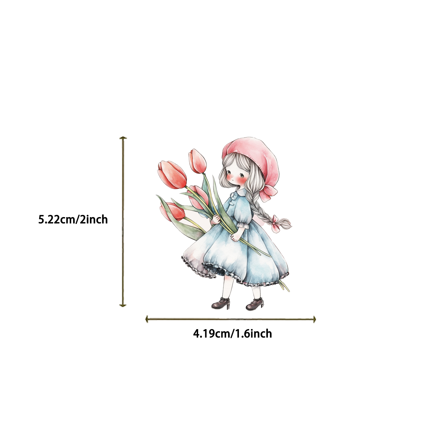 50/100pcs 만화 레트로 수채화 동화 스티커 장식 - Phone Cases Wholesale 리뷰 및 가격