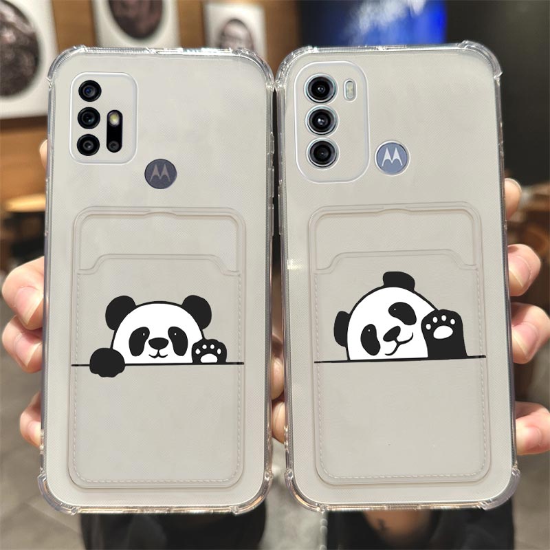 G 60 숨기기 팬더 투명 카드 포켓 전화 케이스 모토 - Phone Cases Zebra 리뷰 및 가격