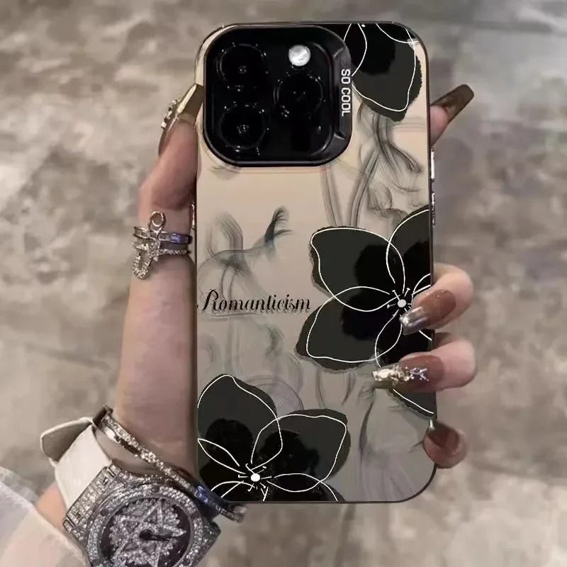 빈티지 블랙 플로럴 아이폰 11 13 12 Pro Ma - Phone Cases Wholesale 리뷰 및 가격
