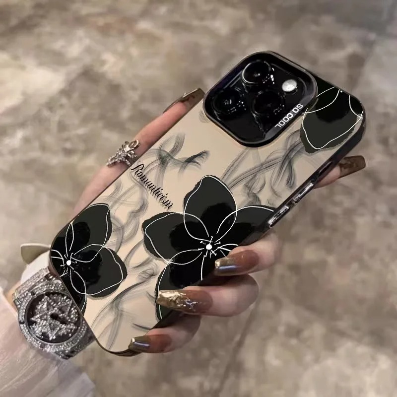 빈티지 블랙 플로럴 아이폰 11 13 12 Pro Ma - Phone Cases Wholesale 리뷰 및 가격