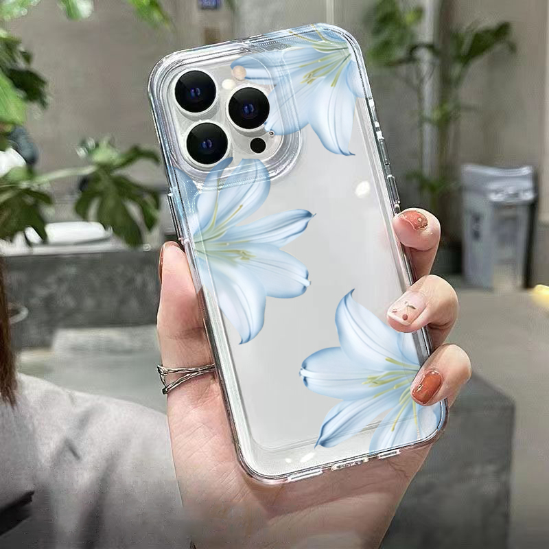 세련된 화이트 백합꽃 디자인 아이폰 17 16 15 P - Phone Cases Like Loopy 리뷰 및 가격
