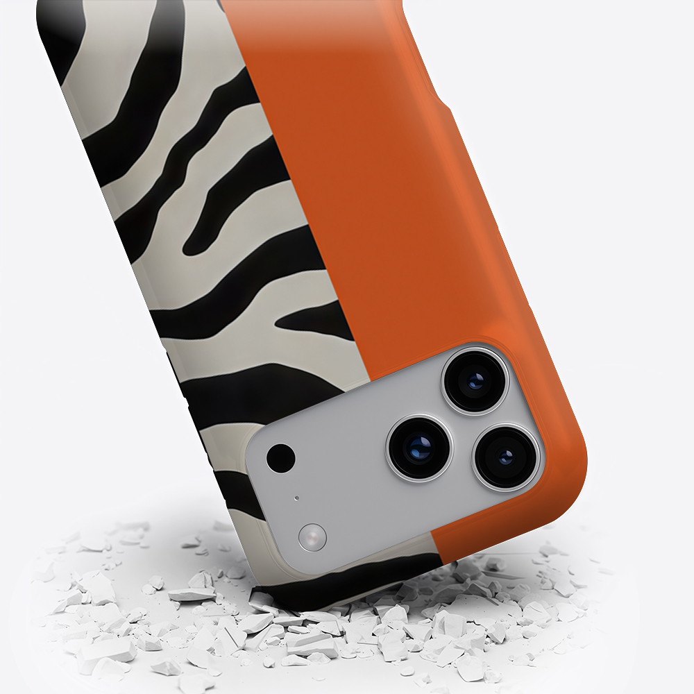 오렌지 블랙 제브라 컬러 블록 폰 케이스, 아이폰 17 - Phone Cases Zebra 리뷰 및 가격